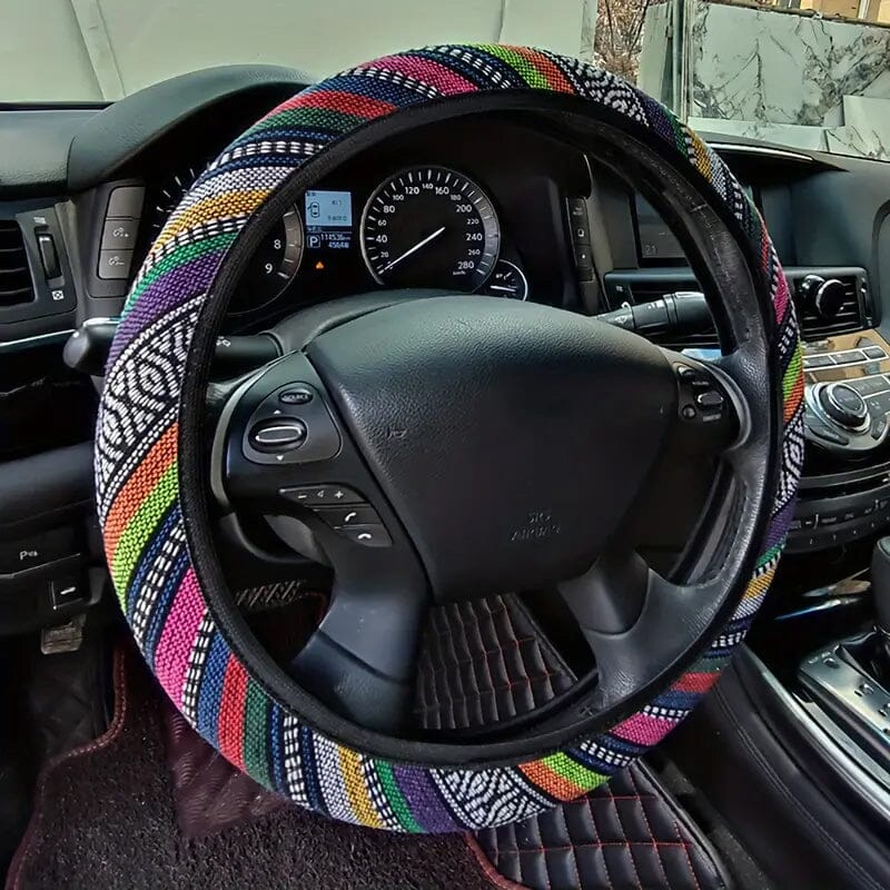 Ultra-Thin Breathable Colorful Hemp Steering Wheel Cover Cheap Sale Purchase