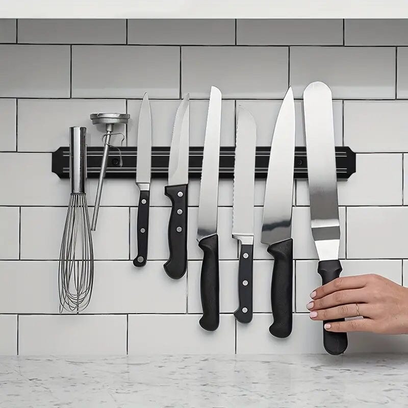 Magnetic Knife Holder for Kitchen Wall Outlet With Credit Card