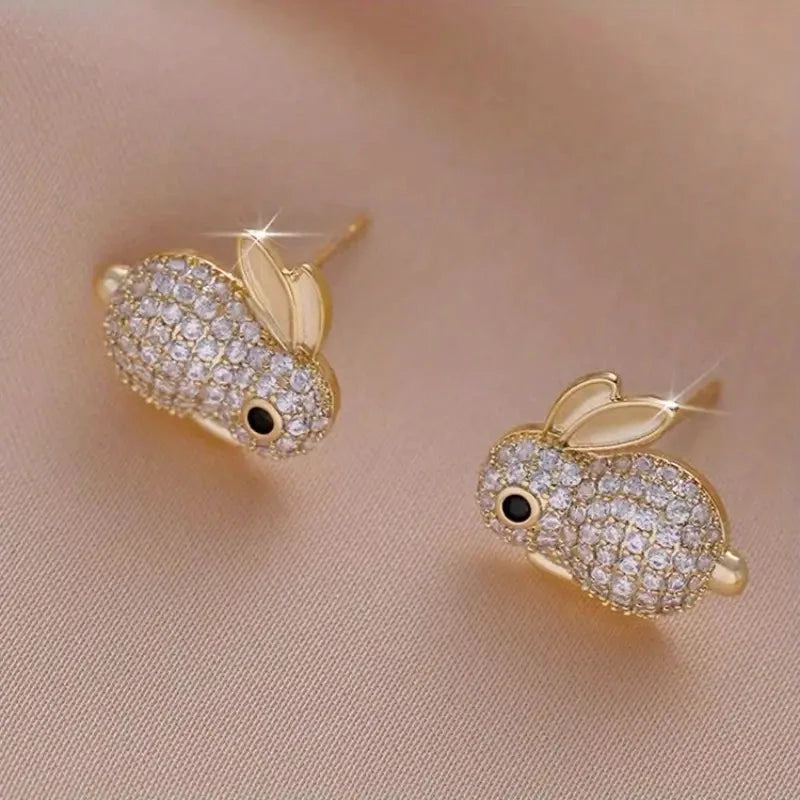 Adorable Rabbit-shaped Earrings Cheap Sale Cost