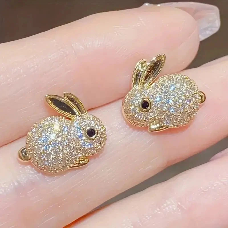 Adorable Rabbit-shaped Earrings Cheap Sale Cost