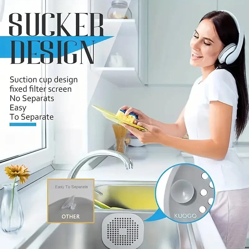 2-Pack: Sink Anti-Clog Hair Filter Outlet