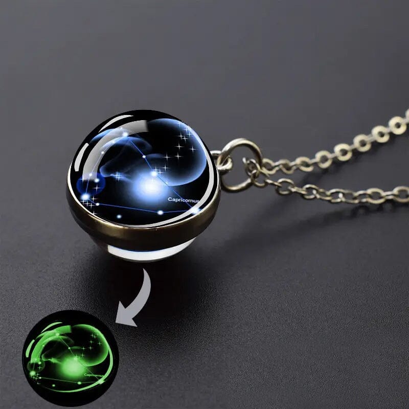 Glow-in-the-Dark Zodiac Pendant Necklace Many Kinds Of Sale Online