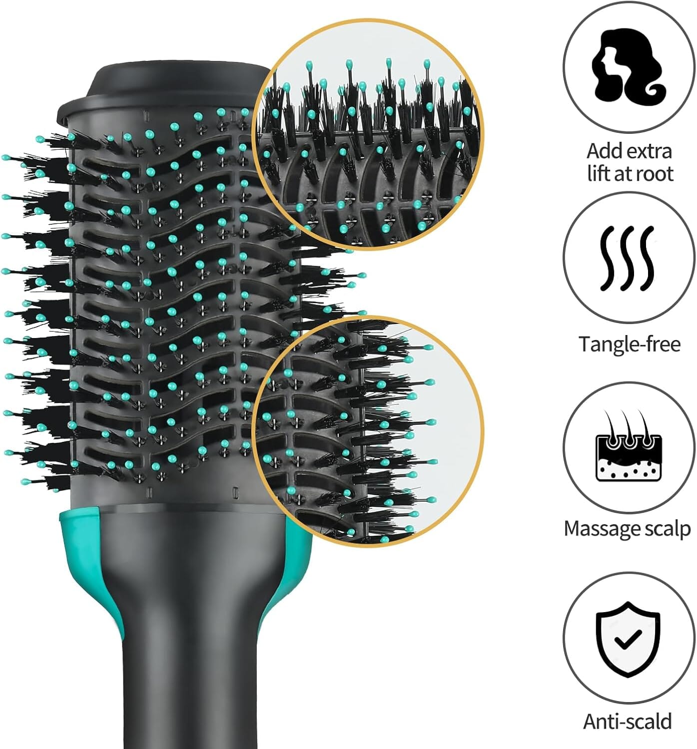 3-in-1 Ionic Straightening Hot Air Brush with Anti-Scald Feature Discount Codes Really Cheap