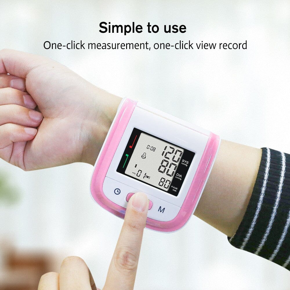 Digital Wrist Blood Pressure Monitor Heart Rate Pulse Meter Measure Clearance Pirce Sale