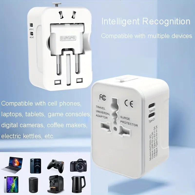 International Portable Worldwide All-in-One Plug Travel Adapter Converter for USA EU UK AUS Clearance Outlet