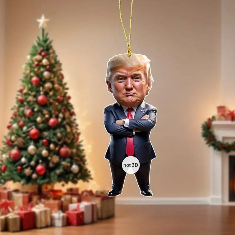 Standing Trump Acrylic Ornament Christmas Tree Hanging Decor Outlet Big Discount