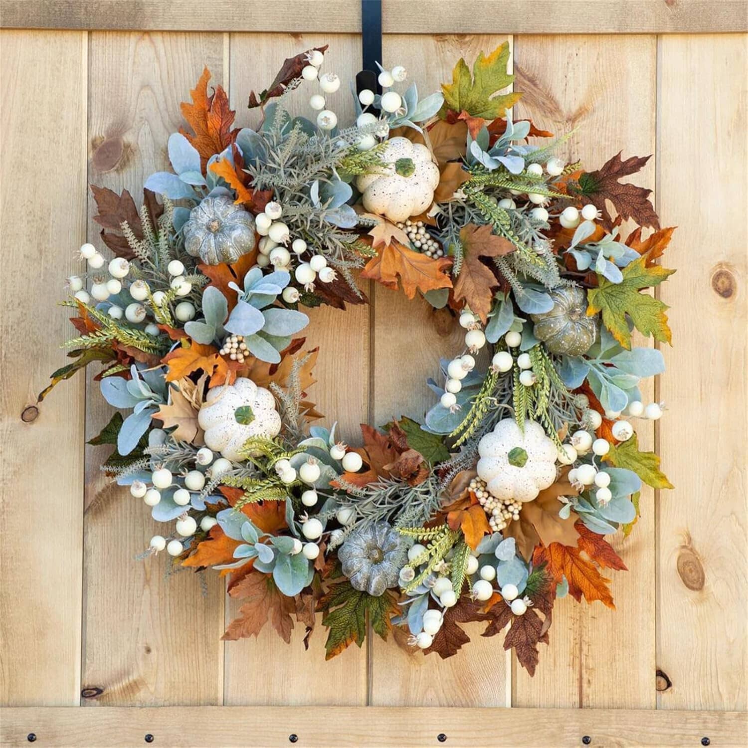 Front Door Autumn Pumpkin Maple Leaves Wreaths Cheap Sale Exclusive