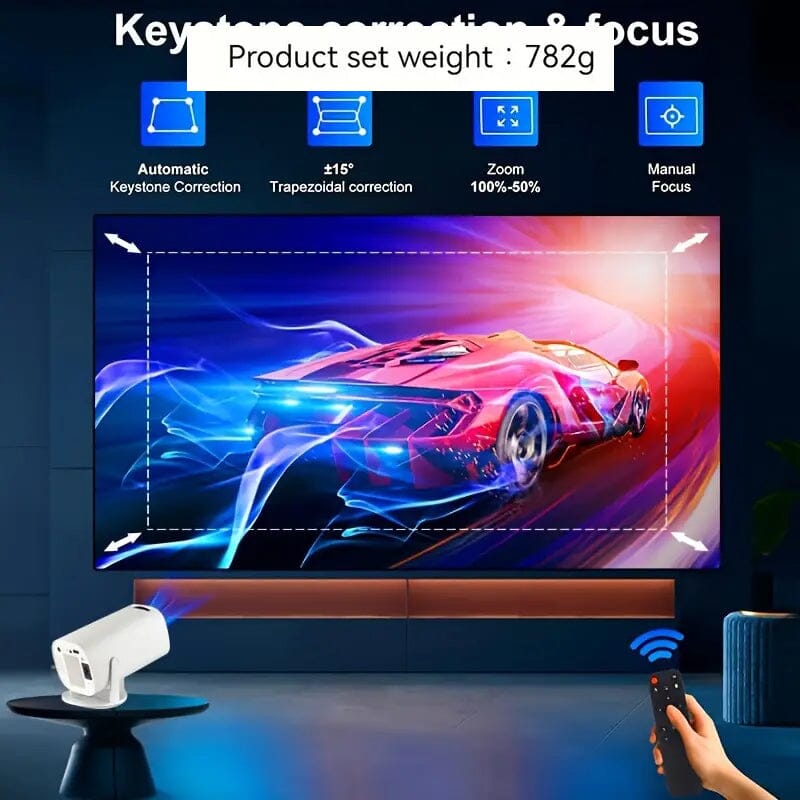 Portable 4K Mini Projector 180° Rotation Cheap Eastbay