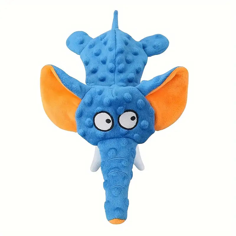 Durable Squeaky Elephant Plush Dog Toy - Bite-Resistant, Teeth Cleaning for All Breeds Sale Recommend