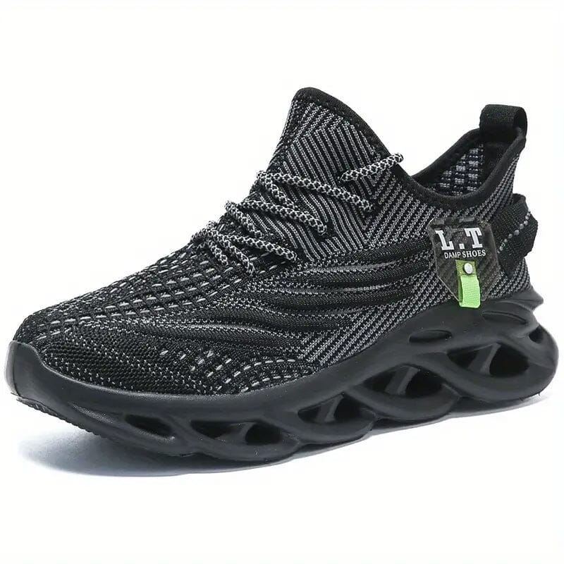 Men's Knit Breathable Lace Up Running Shoes Buy Cheap Footlocker Pictures