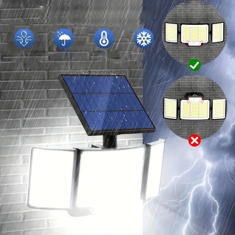 348 LED Motion Sensor Solar Lights Outdoor with Remote Control Buy Online Cheap