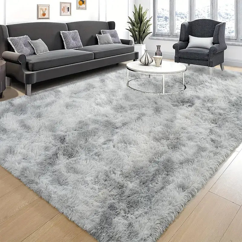 Luxurious Velvet Rectangular Shaggy Plush Carpet Rug Latest Collections Sale Online