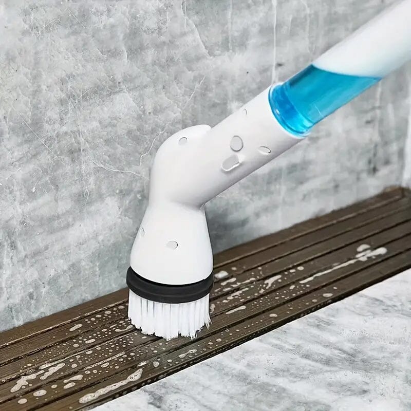 Cordless Electric Spin Scrubber with 6 Brush Heads and Adjustable Long Handle Outlet Deals