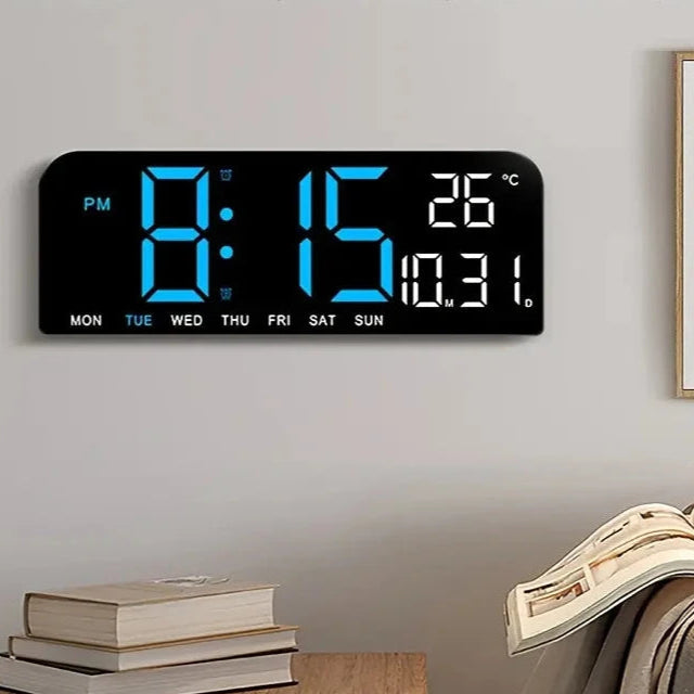 Luminous Large Screen LED Alarm Clock - Displays Week, Temperature, Humidity, and Timer Huge Surprise For Sale