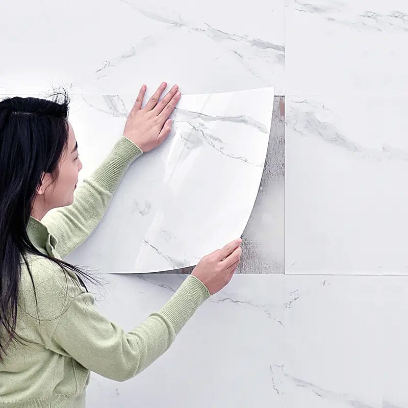 Simulated Thick Marble Tile Floor Self-adhesive Sticker Sale With Mastercard