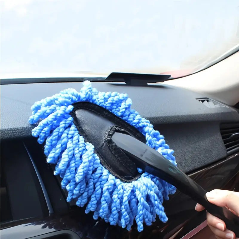 Microfiber Car Duster with Plastic Handle - Interior Cleaning Brush Compact Detailing Brush Tool for Vehicle Maintenance Clearance Cheapest Pice