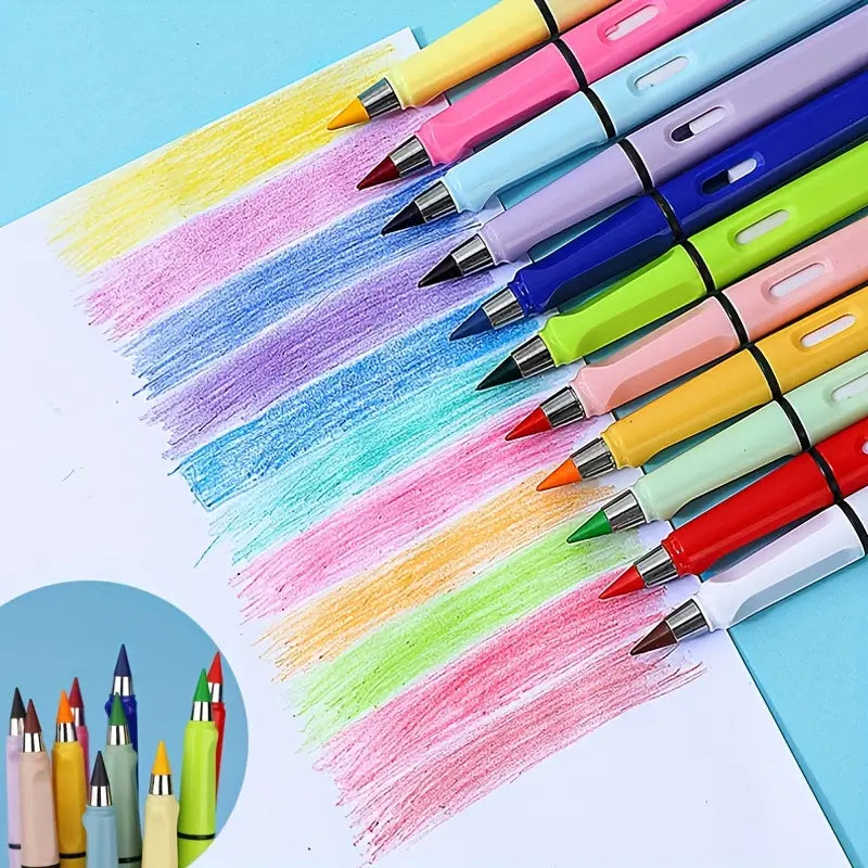 12 Colors Forever Pencil with Eraser Enjoy Cheap Online