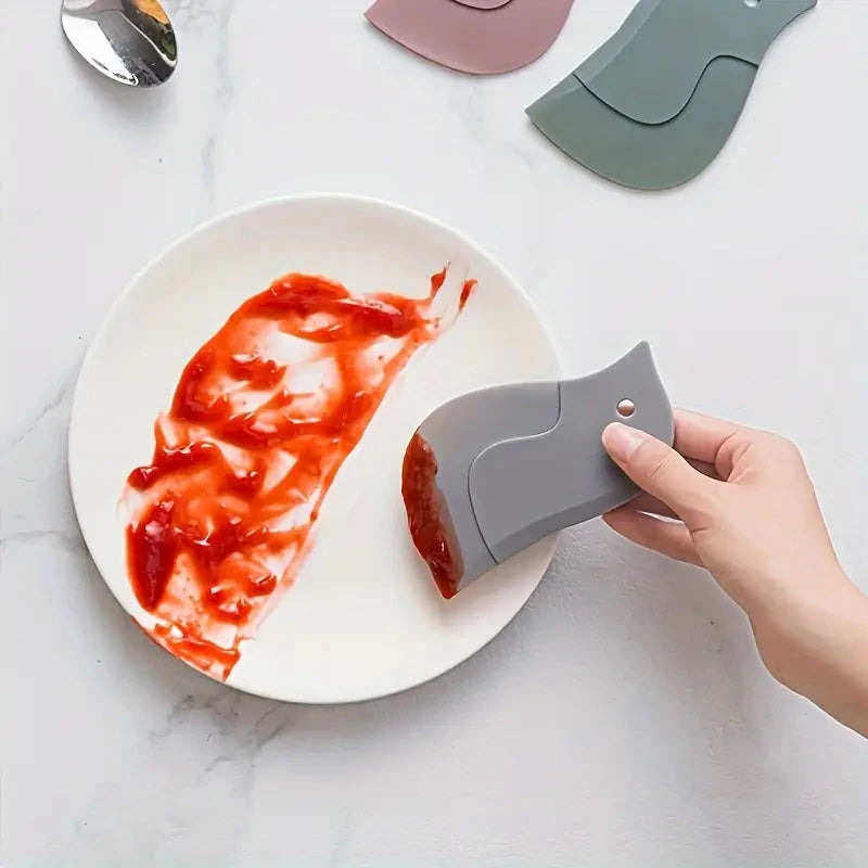 Penguin-shaped Soft Kitchen Stain Scraper Tool Browse For Sale