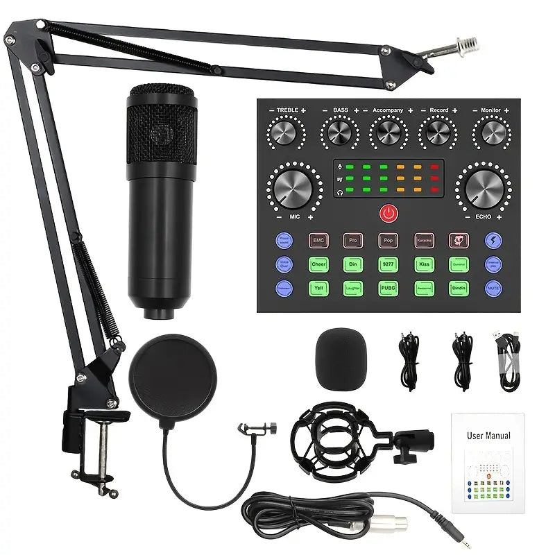 High-end Professional Podcast Equipment Kit and BM800 Condenser Microphone Free Shipping Wiki