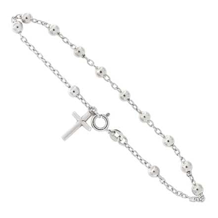 Italian 925 Sterling Silver Rosary Bracelet Best Seller Cheap Pice