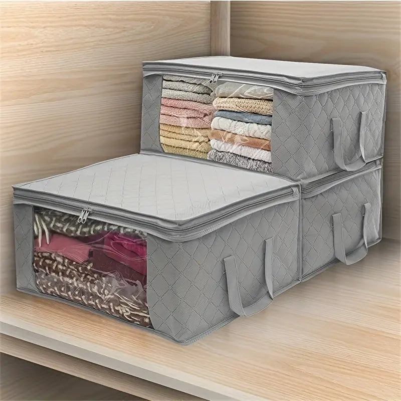 3-Piece Set: Foldable Storage Bags - Large Capacity Clothes Storage Containers Original Cheap Online