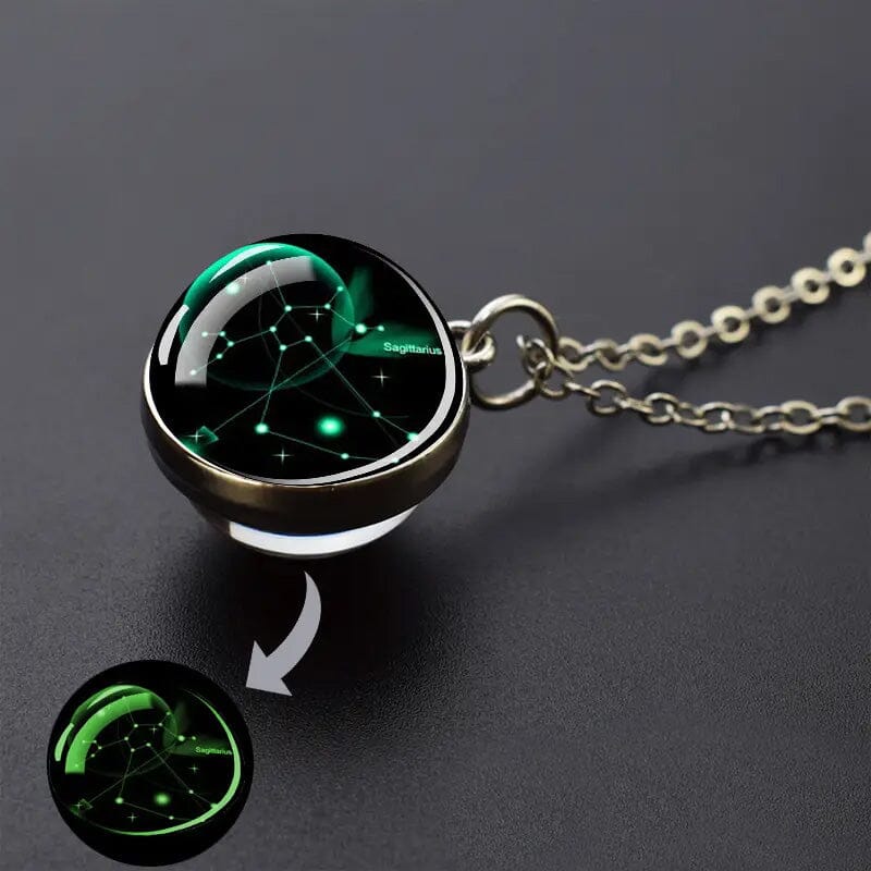 Glow-in-the-Dark Zodiac Pendant Necklace Many Kinds Of Sale Online