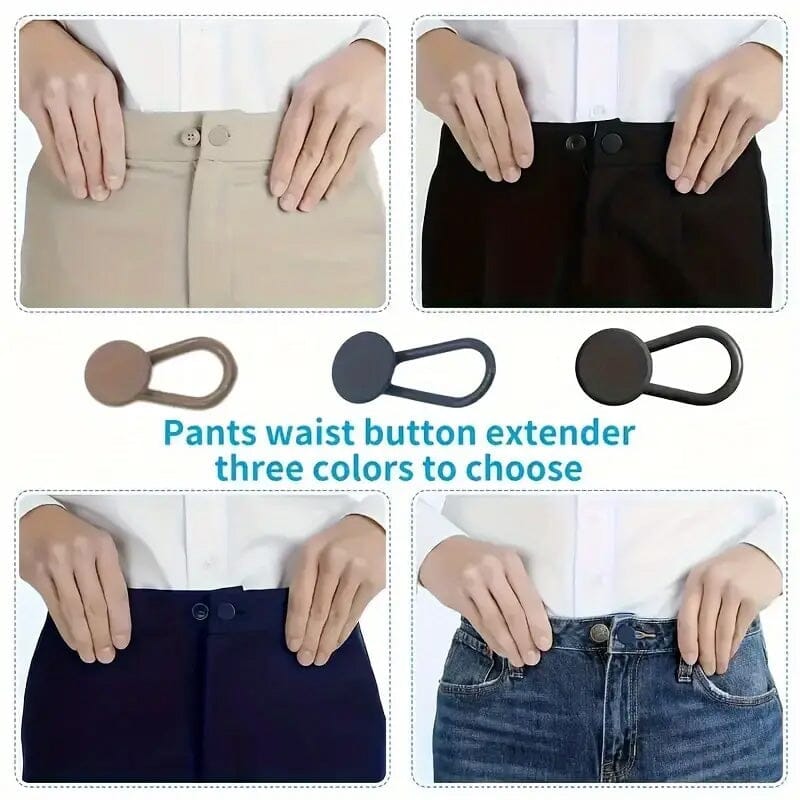 6-Pieces: Durable Waistband Expanders for Jeans Newest For Sale