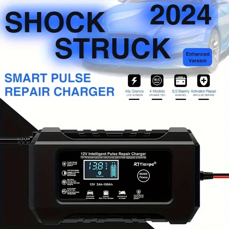 12V Intelligent Pulse Repair Smart Battery Charger Sale 2025 New