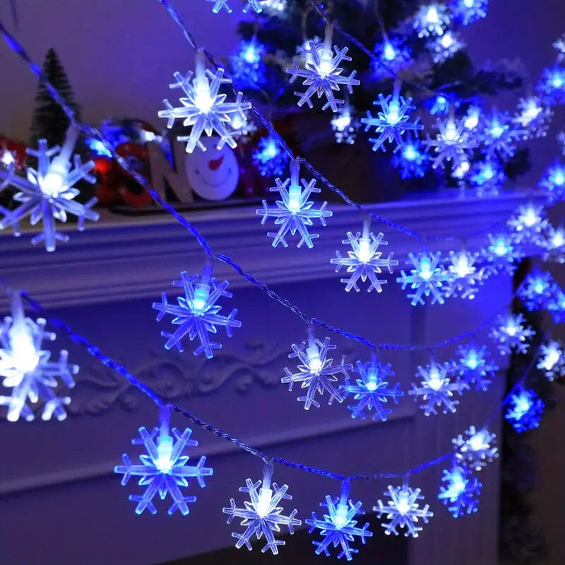 Snowflake Decorative LED String Light 152cm/60in Sale For Cheap