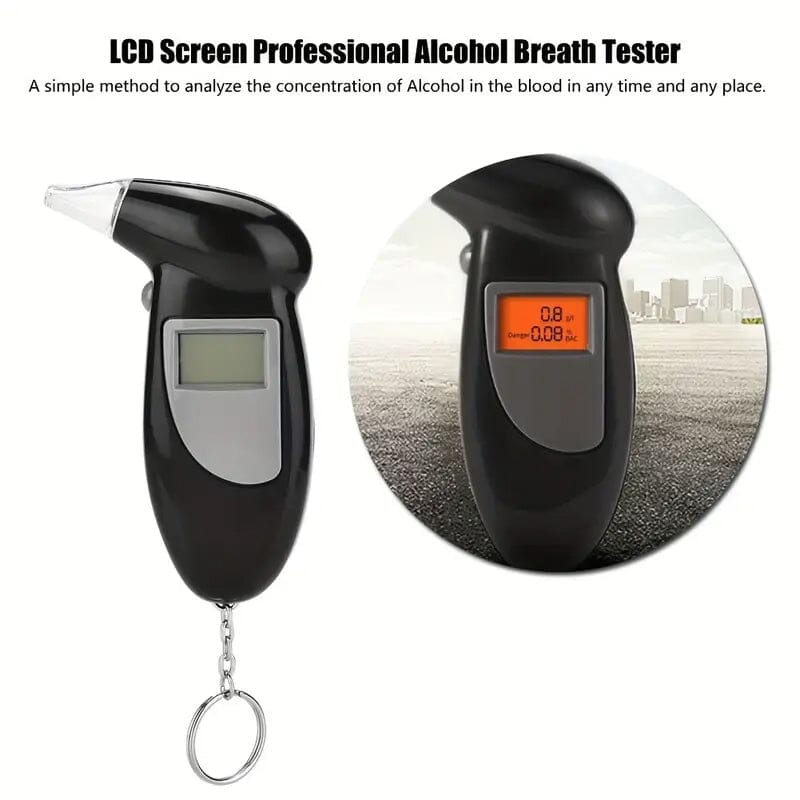 LCD Screen Professional Alcohol Breathalyzer Tester Safe Shopping Cheap Online