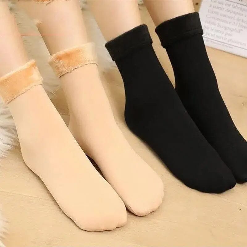 4-Pairs: Ultra-Soft Plush Lined Thermal Socks - Comfy Mid Tube Socks Cheap Sale Cheapest