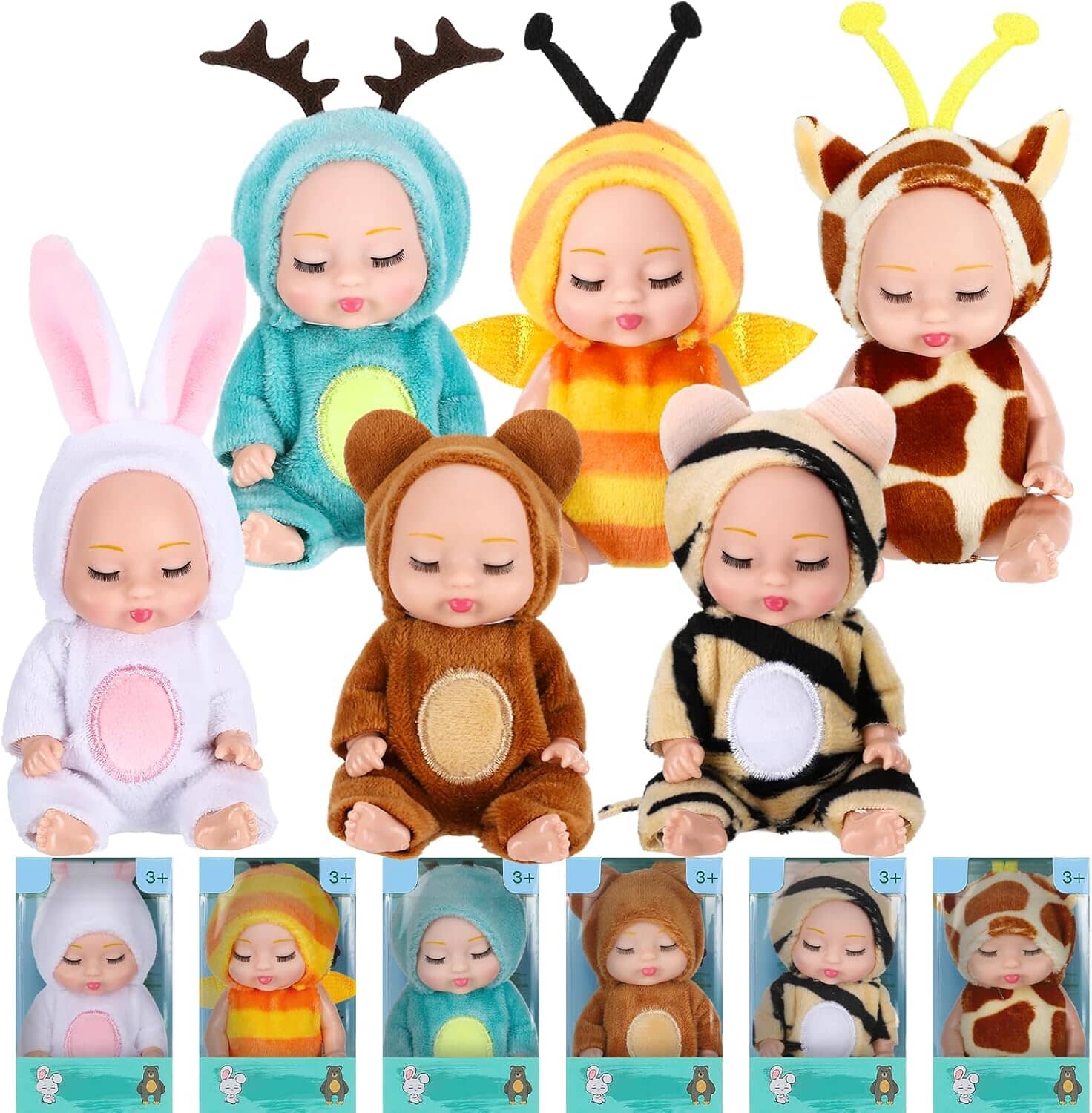 Adorable 4.3 Reborn Doll - Mini Cute Sleeping Youngsters Series Sale Popular