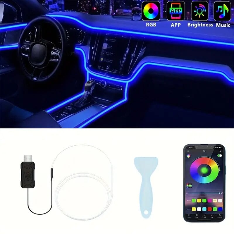 4.98 Meter Car Interior RGB LED Strip Lights Free Shipping Popular