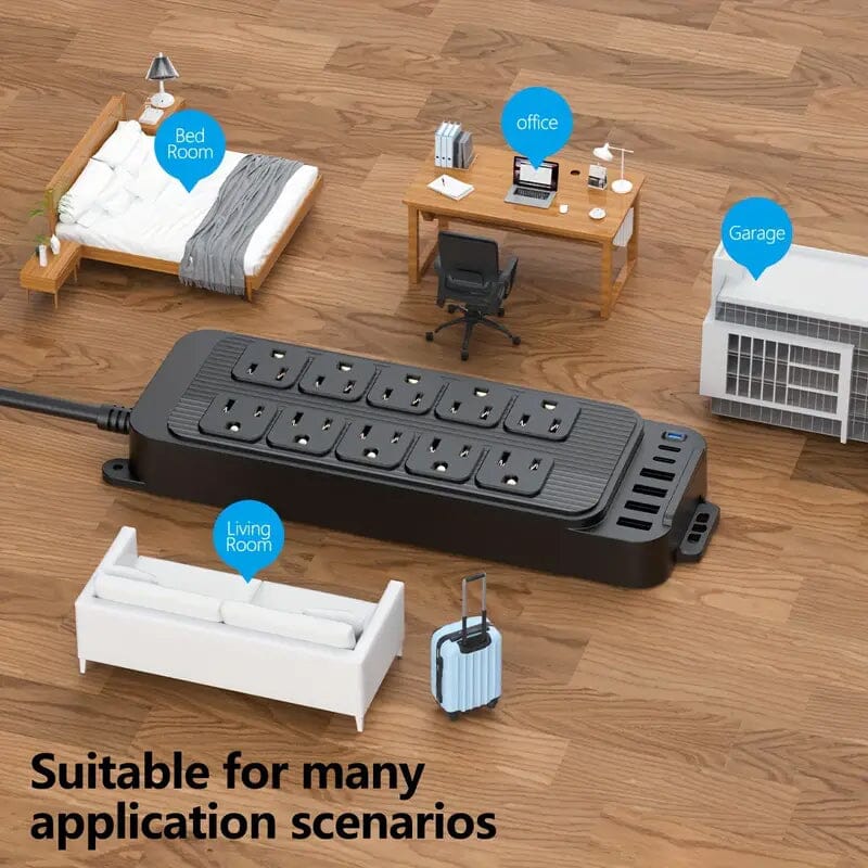 Power Strip Plug with 10-Outlets, 6 USB Ports and 2 USB-C Buy Cheap Best Place