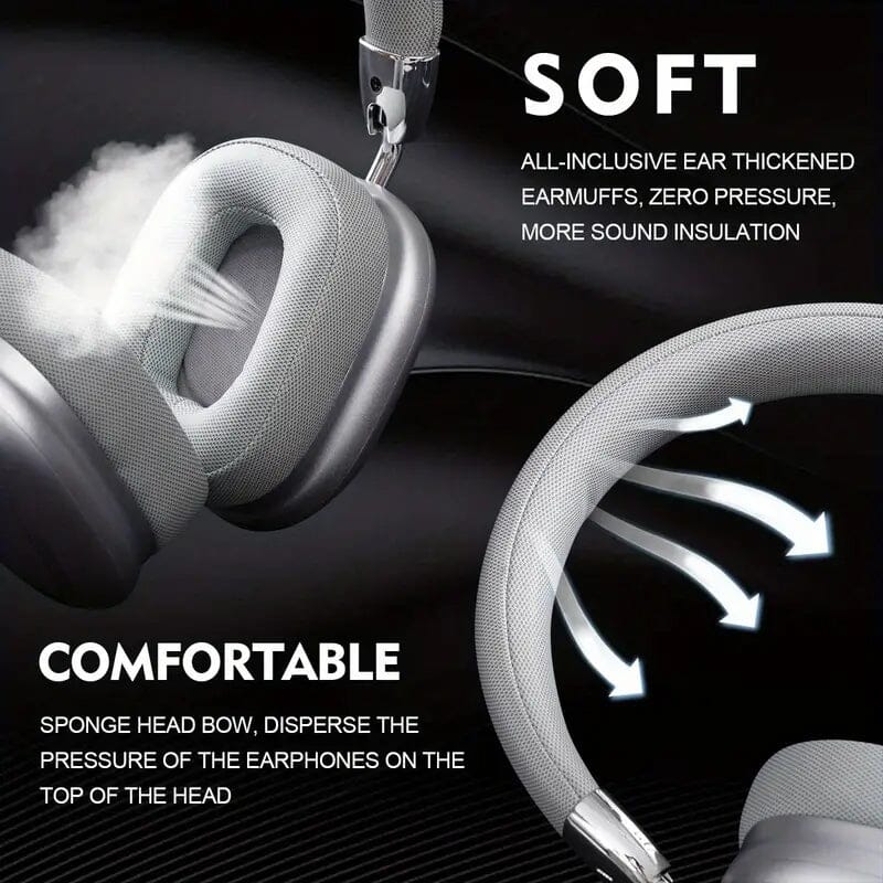 40-Hour Long-Lasting Wireless Noise-Cancelling Headphones Grey Outlet Store Online