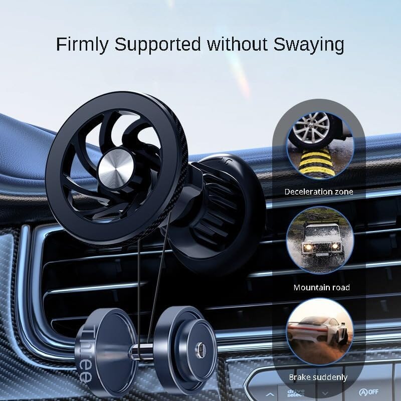 Magnetic Car Phone Holder Car Dashboard Air Vent Strong Magnetic Navigation Fixed Bracket Cheap Professional
