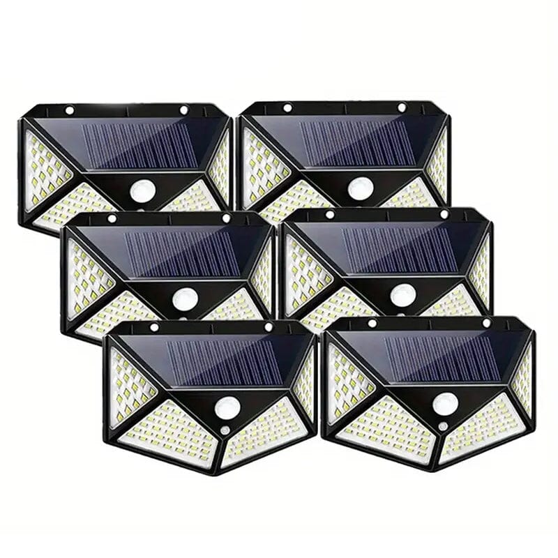 100-LED Solar Rechargeable Outdoor Light Cheap From China