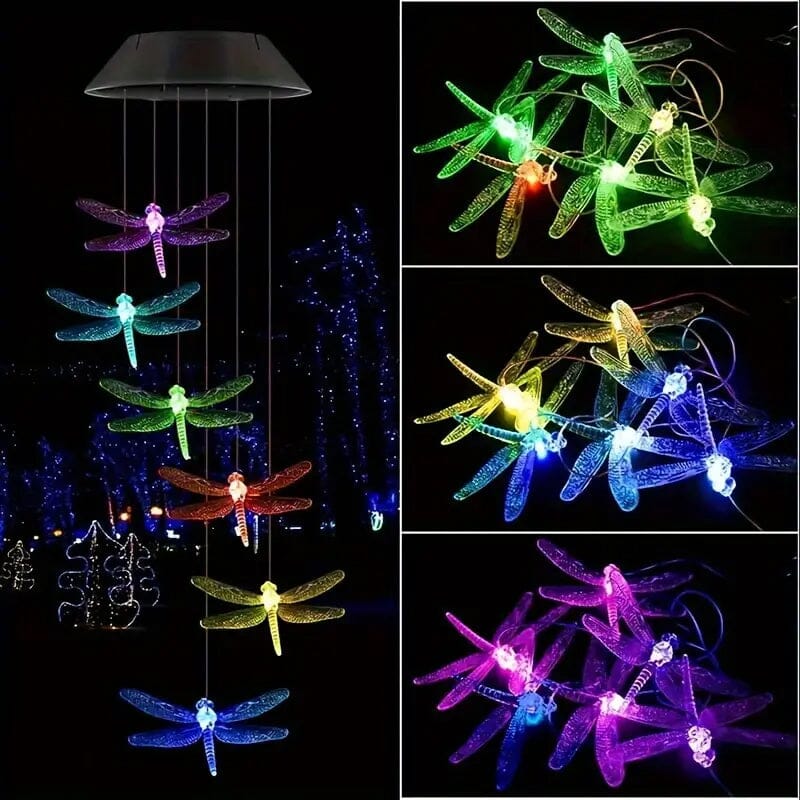 Solar Dragonfly Wind Chimes Lights Sale Cost