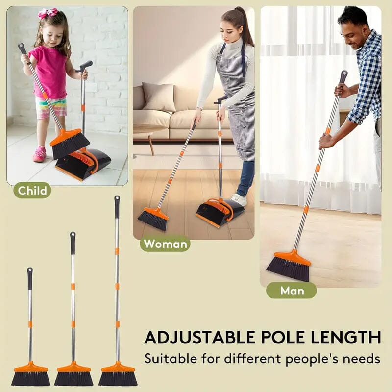 Deluxe Stand Up Broom and Dustpan Set Low Pice Cheap Online