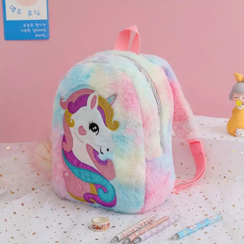 Tie-Dye Fabric Unicorn Shoulder Bag for Girls Sale Genuine