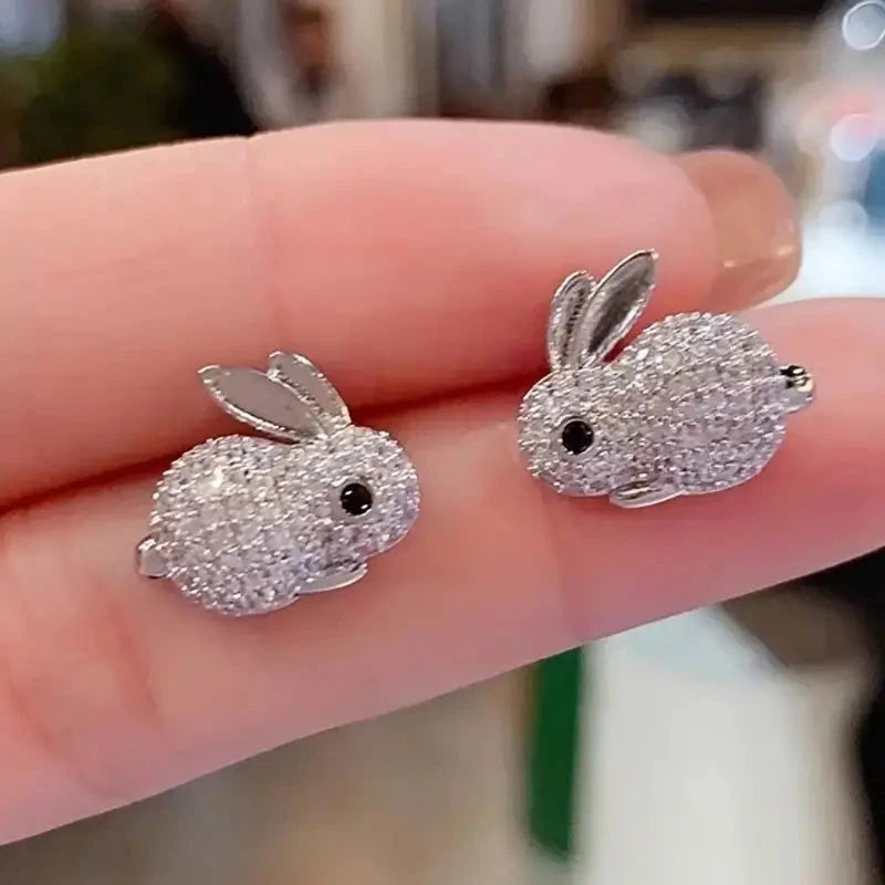 Adorable Rabbit-shaped Earrings Cheap Sale Cost