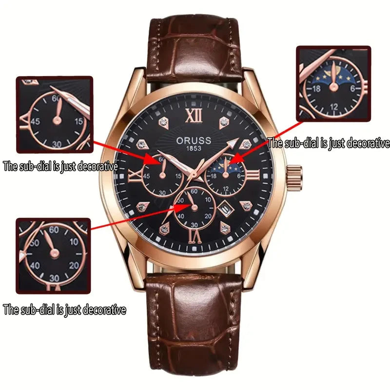 Brown Leather Fashion Quartz Wrist Watch With Paypal Cheap Online