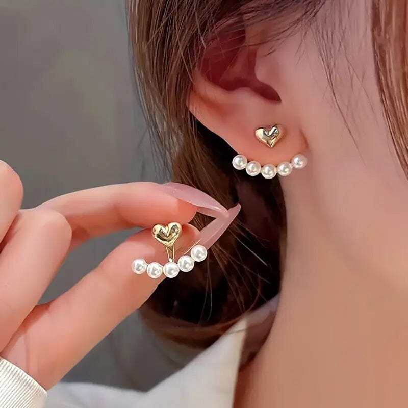 Women's Fashion Earrings Bohemian Style Imitation Pearl Inlay Clearance Order