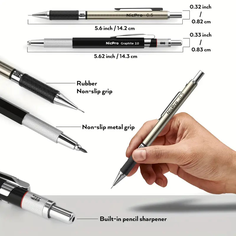 Nicpro Art Mechanical Pencil Set for Writing, Sketching, Drawing With Lead Refills Case From China For Sale