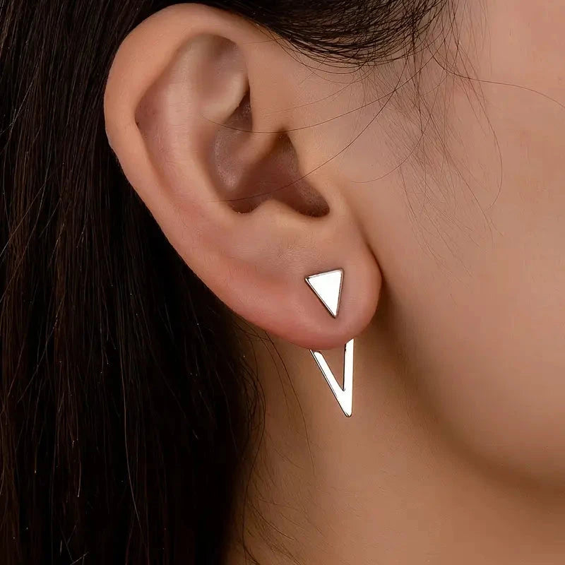 Chic Minimalist Triangle Design Earrings Buy Cheap Deals