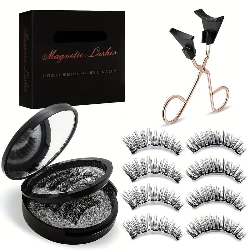 8-Pairs: Reusable Magnetic Dual 3D False Eyelashes Kit Cheap Sale Ebay