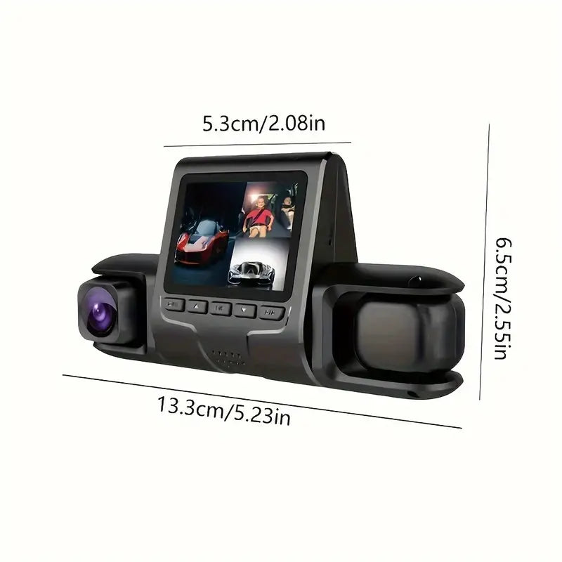 Car Dashcam Recorder, 2.0 Inch Screen Dual Lens HD Night Monitoring Mini Dash Cam Outlet Amazon