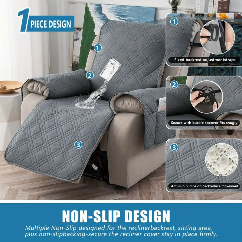 Non Slip Recliner Chair Cover, Washable Reclining Chair/Furniture Protector Fashionable Cheap Online