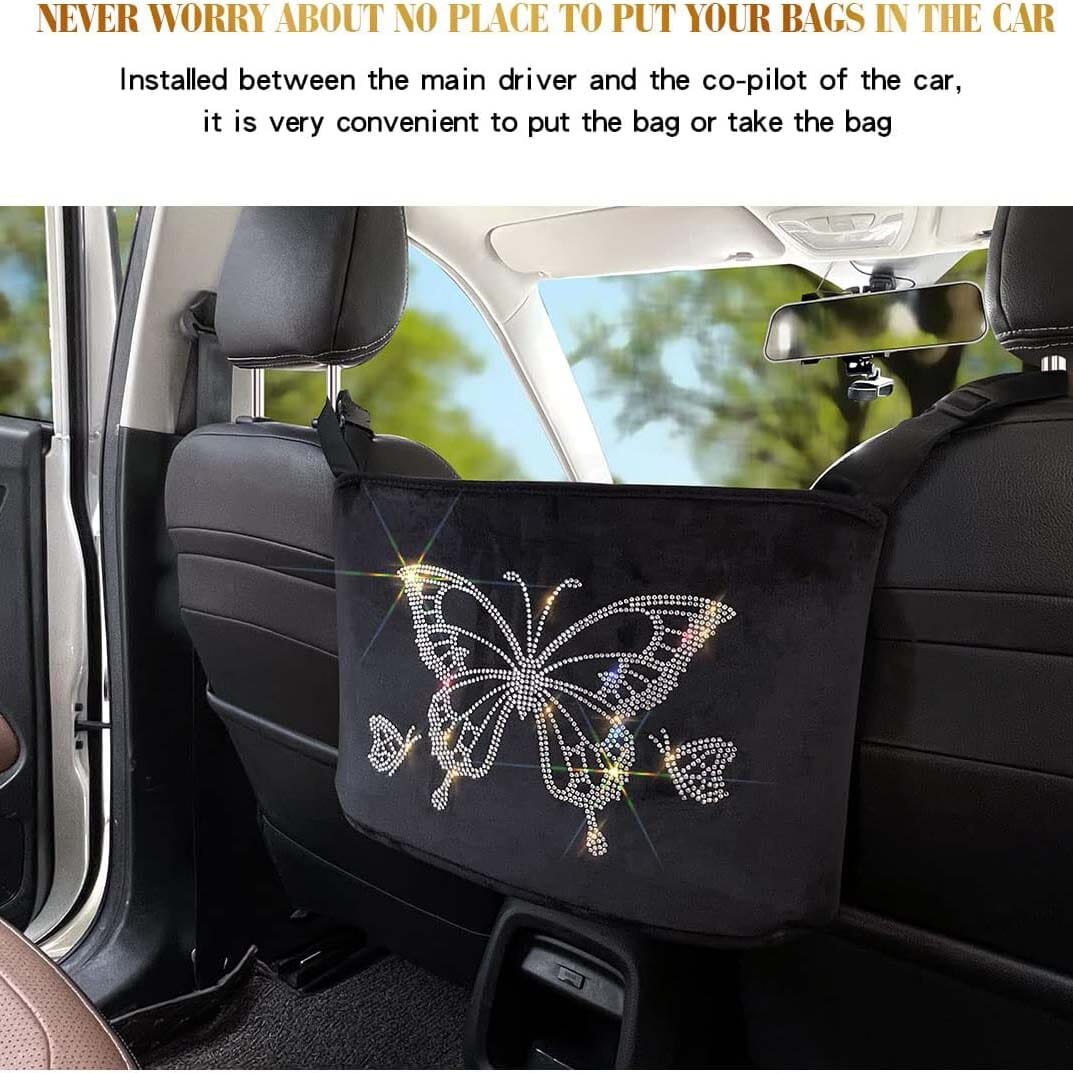 Car Net Backseat Pocket Handbag Holder and Organizer Between Seats Clearance Wholesale Pice