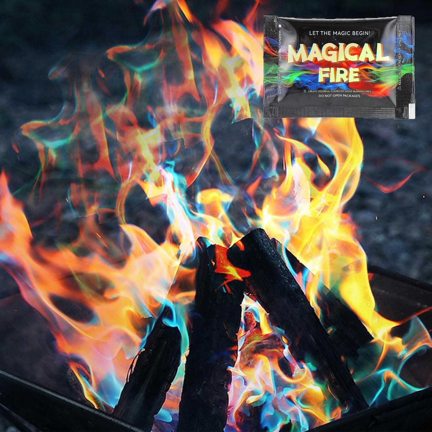 20-Pack: Magical Campfire Color Flames Color Changing Packs Clearance Ebay